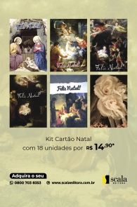 Produto Scala Editora - Livro: Kit Cartão de Natal Com 18 Unidades - Ofertas Cartões de Natal Kits
