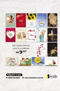 Produto Scala Editora - Livro: Kit Cartão Dízimo Com 16 Unidades - Kits Ofertas